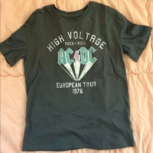 ACDC Target girls L (10/12) Grey T-shirt